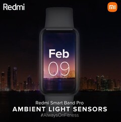 Le Redmi Smart Band Pro sera lancé en dehors de la Chine le 9 février. (Image source : Xiaomi)