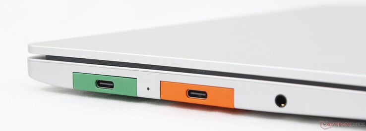 À gauche : 2x USB-C 4.0, audio combo 3,5 mm