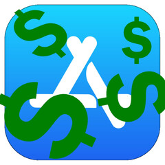 L&#039;App Store est une machine à gagner de l&#039;argent. (Image : logo de l&#039;App Store avec modifications)