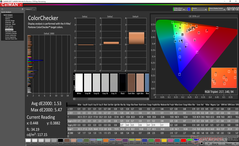 Huawei MateBook 13 - ColorChecker après calibrage.