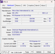 Carte mère CPU-Z