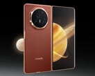 Honor devrait proposer le Magic V5 en quatre couleurs, dont une qui remplacera la variante Reddish Brown conçue pour le Magic V3 (voir photo). (Source de l'image : Honor - édité)