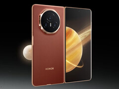 Honor devrait proposer le Magic V5 en quatre couleurs, dont une qui remplacera la variante Reddish Brown conçue pour le Magic V3 (voir photo). (Source de l'image : Honor - édité)