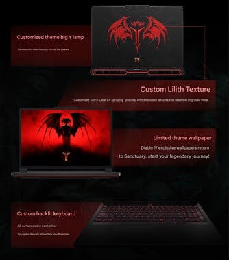L'ordinateur portable Lenovo Legion Y9000P Diablo IV s'adresse aux fans de Diablo. (Source de l'image : Lenovo via Weibo)