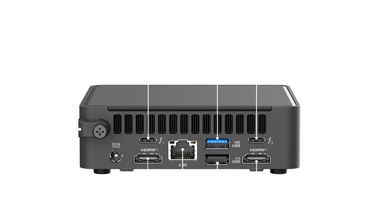 Une large gamme de ports est disponible sur le mini-PC (Source de l'image : Simply NUC)
