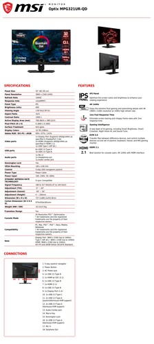 Optix MPG321UR-QD. (Image source : MSI)