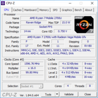 Acer Swift 3 - CPU-Z : CPU.