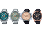 De gauche à droite, les Casio Edifice EFV-610DE-2A, EFV-610DE-3A, EFV-610EL-5A et EFV-610ECL-1A. (Source de l'image : Casio)