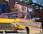 Une capture d’écran de Crazy Taxi World Tour
