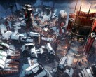 Une image représentant une ville dans Frostpunk.