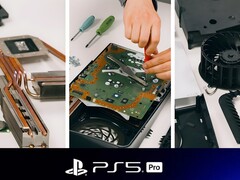 Le démontage de la PS5 Pro est montré (Image source : PlayStation Blog with edits)