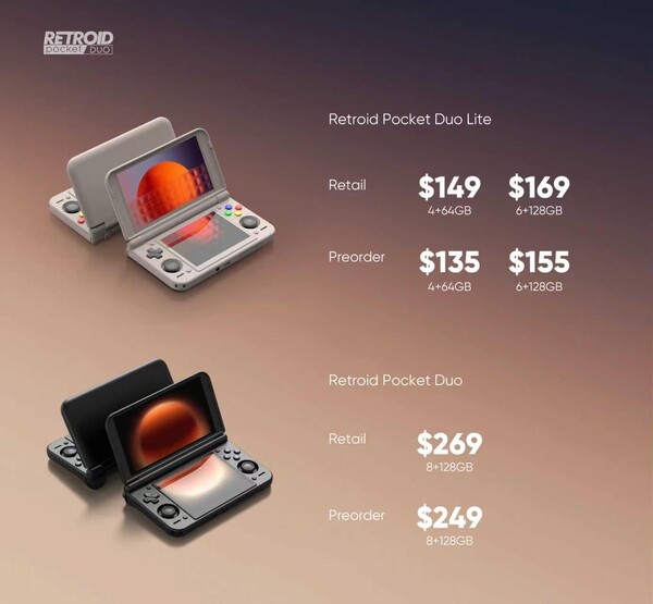 Retroid proposera une remise aux acheteurs qui précommanderont le Pocket Duo et le Pocket Duo Lite.