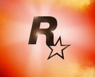 Logo de Rockstar Games sur fond orange et rouge (Source : Rockstar Games)