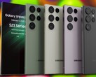 Les nouveaux rendus non officiels de Galaxy S23 Ultra montrent le flagship de Samsung avec un écran apparemment plat. (Image source : TechnizoConcept &amp; Unsplash - édité)