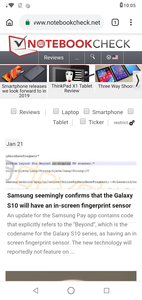Asus Zenfone Max M2 - Navigation web dans Chrome.