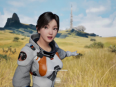 Dans Whispers from the Star, l'histoire est centrée sur un astronaute échoué sur une mystérieuse planète extraterrestre, Gaia. (Source de l'image : Steam)