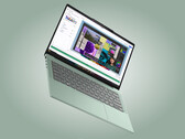 Lenovo a créé plusieurs coloris pour l'IdeaPad Slim 5 14IPH11, dont la variante verte illustrée ici.