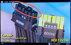 Contact inégal du câble d'alimentation dans les connecteurs 12VHPWR