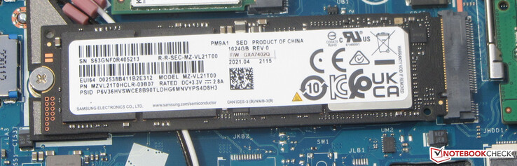 Un SSD PCIe-4 sert de lecteur système.