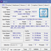 HP EliteBook 1050 G1 - CPU-Z.