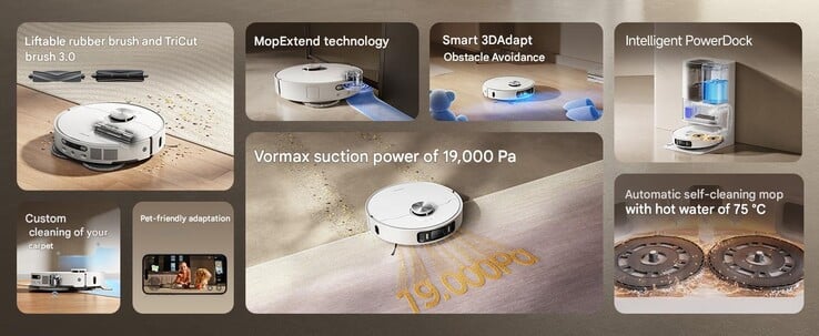 L'aspirateur robot et la serpillière Dreame L40 Ultra AE. (Source : Dreame)