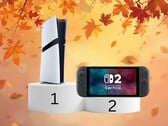 Classement des ventes de la PS5 et de la Switch 2 en novembre 2025 (Source des images : Sony PlayStation, Nintendo avec modifications)