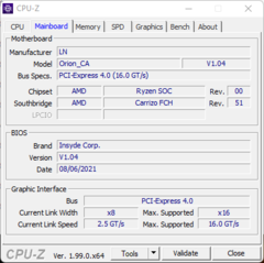 Carte mère CPU-Z