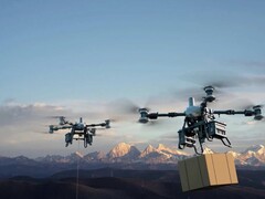 FlyCart 100 : Drone pour charges lourdes. (Source de l&#039;image : DJI)