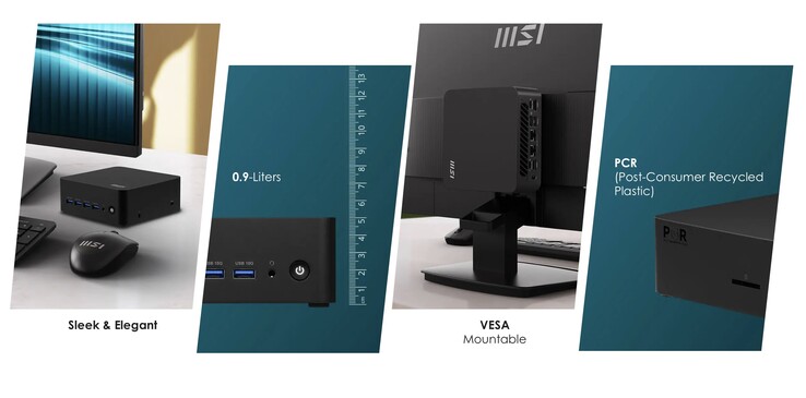 Le mini PC Cubi Z de MSI est doté d'un minuscule boîtier de 0,9 litre. (Source de l'image : MSI)