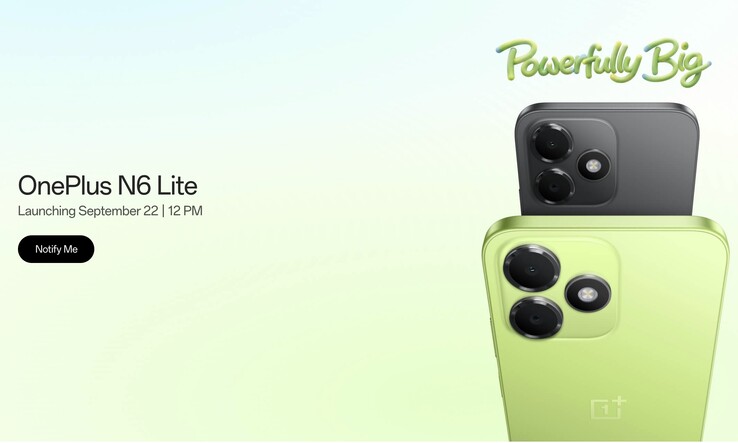 Le OnePlus N6 Lite est disponible en noir et en vert.