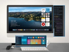 L&#039;écran peut être installé à côté ou en dessous de votre moniteur principal (Source de l&#039;image : PinRuis)