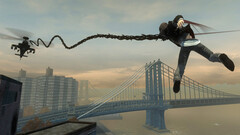 Ce jeu classique de 2009 pourrait bientôt faire l&#039;objet d&#039;un remaster. Capture d&#039;écran avec le personnage du jeu volant au-dessus d&#039;un pont (image source : Steam)