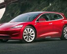 La Tesla Model 2 pourrait être équipée de cellules LFP à charge rapide (image render : Autocar)