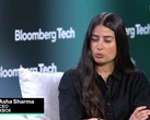 Asha Sharma lors d'un entretien avec Bloomberg Tech.