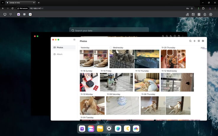 Accès aux médias sauvegardés à partir de l'interface web