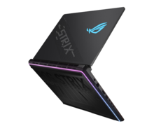 Le ROG Strix Scar 16 d'Asus est doté d'un châssis avec éclairage AniMe Matrix Vision et Aura Sync RGB. (Source de l'image : Asus)