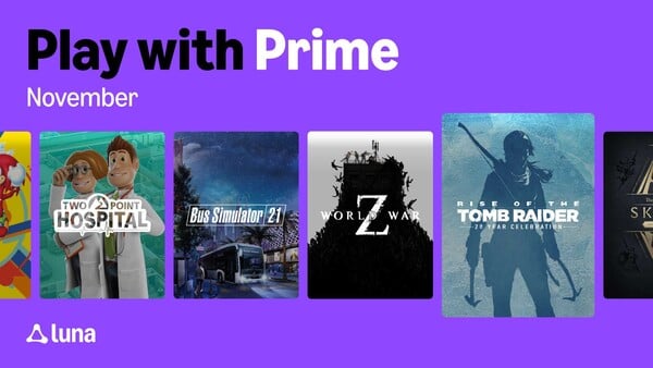 Amazon Prime et Luna offrent à nouveau des jeux supplémentaires aux membres Prime en novembre. (Source de l'image : Amazon)