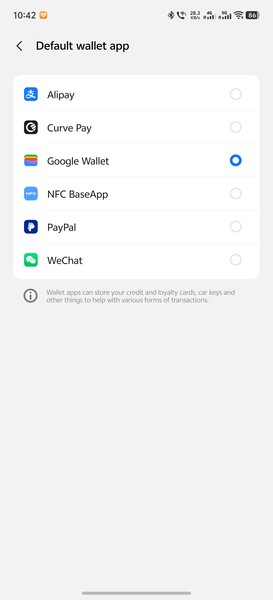 Google Wallet est configuré par défaut depuis très longtemps.