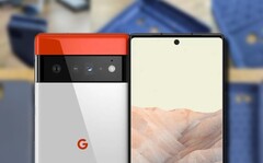 La série Google Pixel 6 a adopté une solution intéressante pour le boîtier de la caméra. (Image source : Weibo/OnLeaks - édité)