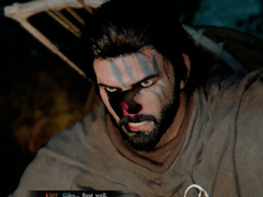 Kliff, le protagoniste de Crimson Desert, présentant un bug visuel sur un PC équipé d'un GPU Intel Arc B580