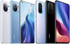 Le Xiaomi Mi 11 (L) et le Redmi K40 Pro (R) ont des composants clés très similaires. (Source de l'image : Xiaomi - édité)