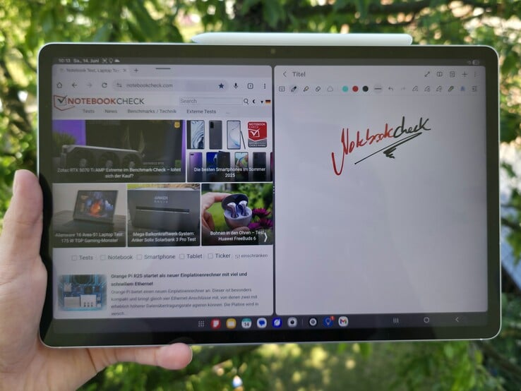 Samsung Galaxy Tab S10 FE Plus en revue. (Source de l'image : Marcus Herbrich)