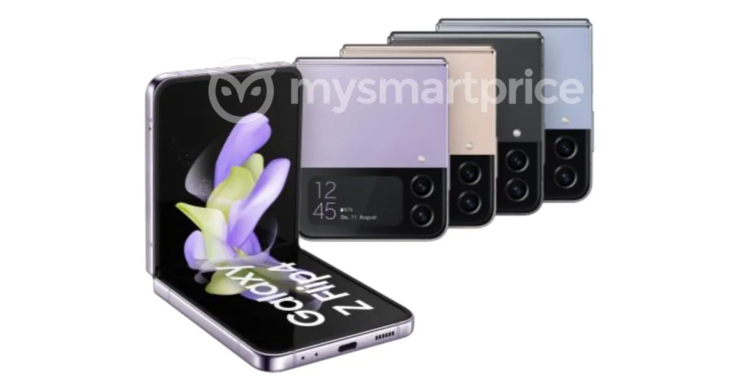 Galaxy Variantes de couleurs du Z Flip4 (image via MySmartPrice)