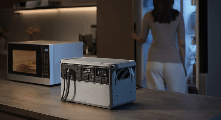 Le DJI Power Auro 2000 Elite fournit une puissance continue de 2 000 W en onde sinusoïdale pure, tout en utilisant un châssis 24 % plus petit et 14 % plus léger que celui du Power 2000 standard.