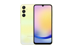 Le Galaxy A25 5G dans sa finition jaune. (Source de l&#039;image : Digitec)