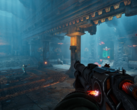 Abyssus permet aux joueurs de choisir entre huit armes uniques, chacune pouvant être modifiée par l'un des 45 mods possibles. Ci-contre, une capture d'écran du jeu. (Source de l'image : Steam)