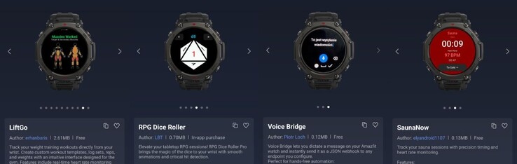 Les nouvelles applications Amazfit Mini