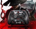 Les fils cramoisis du GameSir G7 Pro 8K PC édition Phantom Blade Zero brillent dans le noir.
