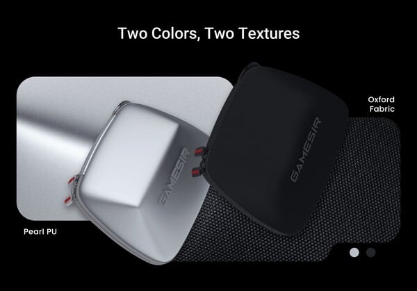 L'étui de transport GameSir G7 Pro est disponible en deux couleurs, dans des matériaux différents. (Source de l'image : GameSir)