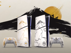 Présentation des plaques PS5 en édition limitée de Ghost of Yotei (source d&#039;image : PlayStation YT)